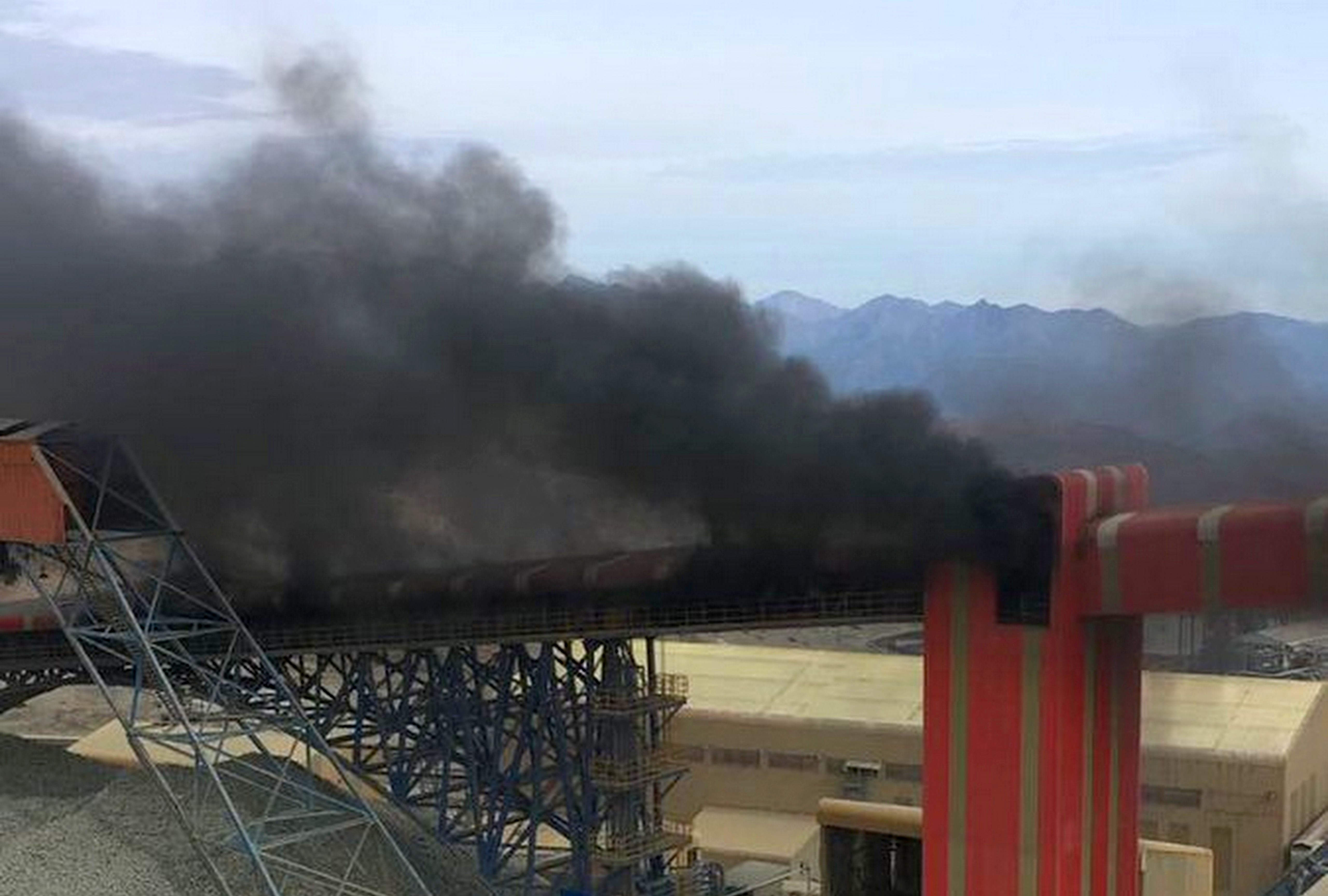 Incendio afectó correa transportadora de El Teniente