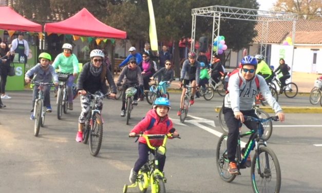 Ni el frío empañó la «Cicletada Patrimonial de Machalí»
