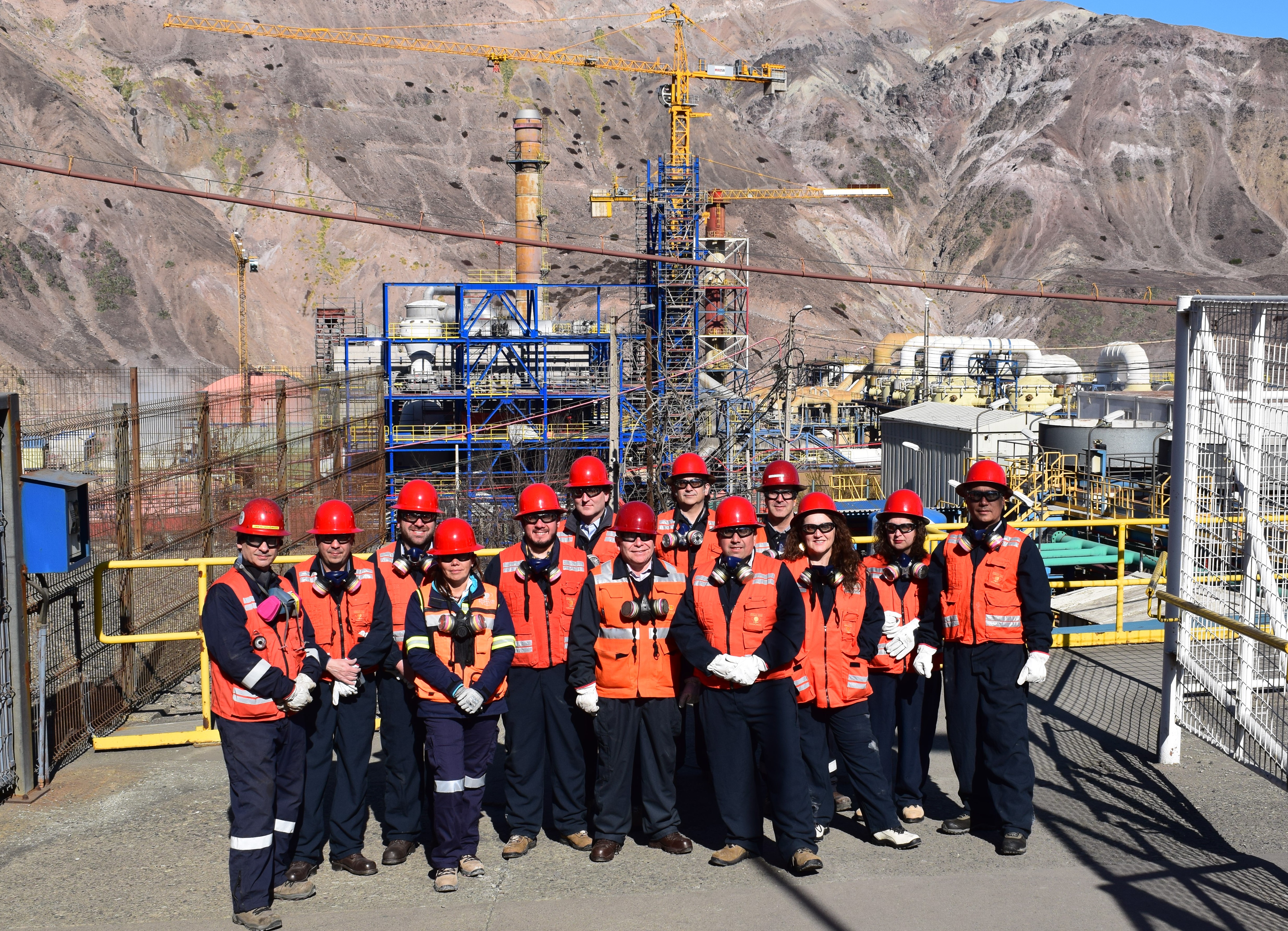 Autoridades conocieron en terreno los avances para el cumplimiento de la Norma de Emisión en la Fundición Caletones de Codelco