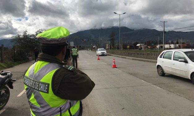 Carabineros realizan controles ante nueva ley de reducción de velocidad urbana