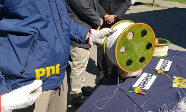 Incautan más de 30 mil metros de hilo curado en Rancagua