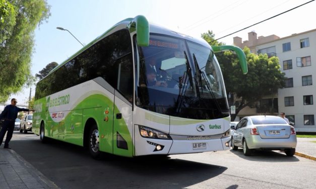 Debuta el primer bus eléctrico interurbano entre Santiago y Rancagua