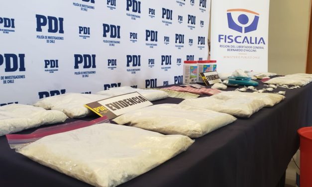 Desbaratan laboratorio clandestino de drogas en Rancagua
