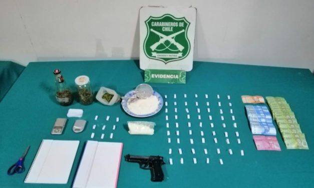 Dos detenidos por tráfico de drogas a cuadras de colegio de Machalí