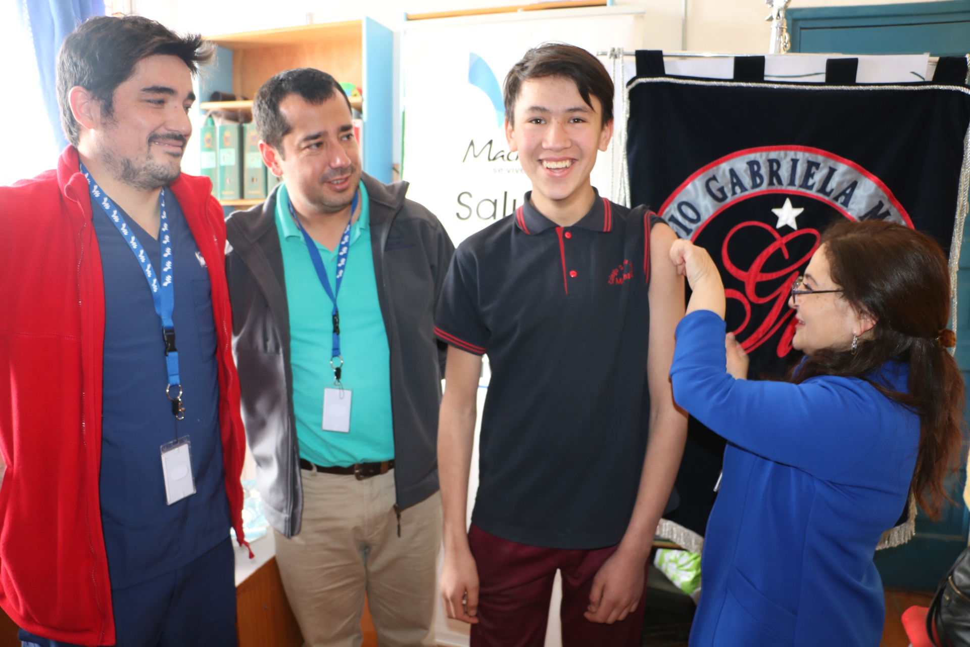 Salud Machalí lanzó oficialmente vacunación escolar 2019 junto a escolares del Colegio Gabriela Mistral