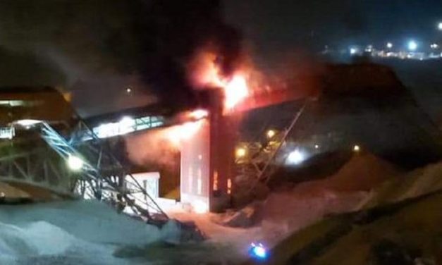 Incendio afectó a correa transportadora de División El Teniente