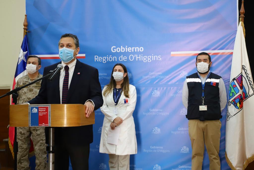 O’Higgins no registra nuevos casos y sigue en 55 contagios por coronavirus