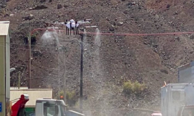 El Teniente sumó un dron a su plan para combatir el coronavirus
