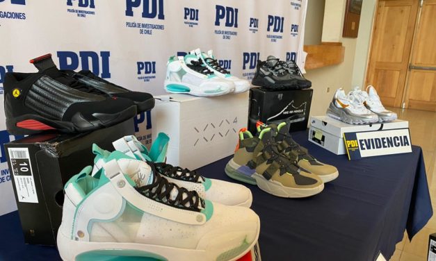 Incautan 40 pares de zapatillas falsificadas en Rancagua