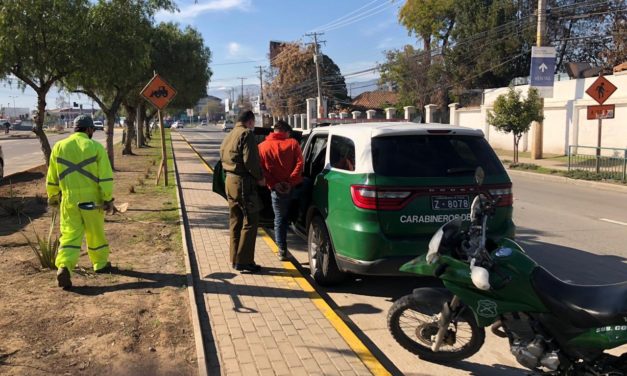 Dos detenidos por receptación e infringir cuarentena en Machalí
