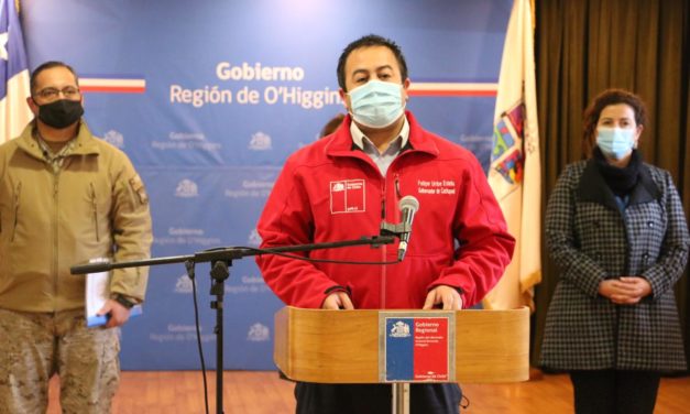 O’Higgins registra 116 nuevos casos de coronavirus y San Vicente entra en cuarentena