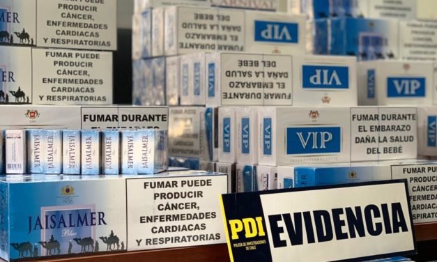 Detienen a sujeto con más de mil cajetillas de cigarros de contrabando en Rancagua