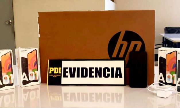 Detienen a dos sujetos por robo de celulares y notebook a tienda de Rancagua