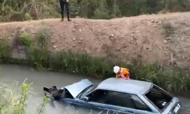 Machalí: Robó la bicicleta de un niño, se dio a la fuga, cayó al canal y lo detuvieron