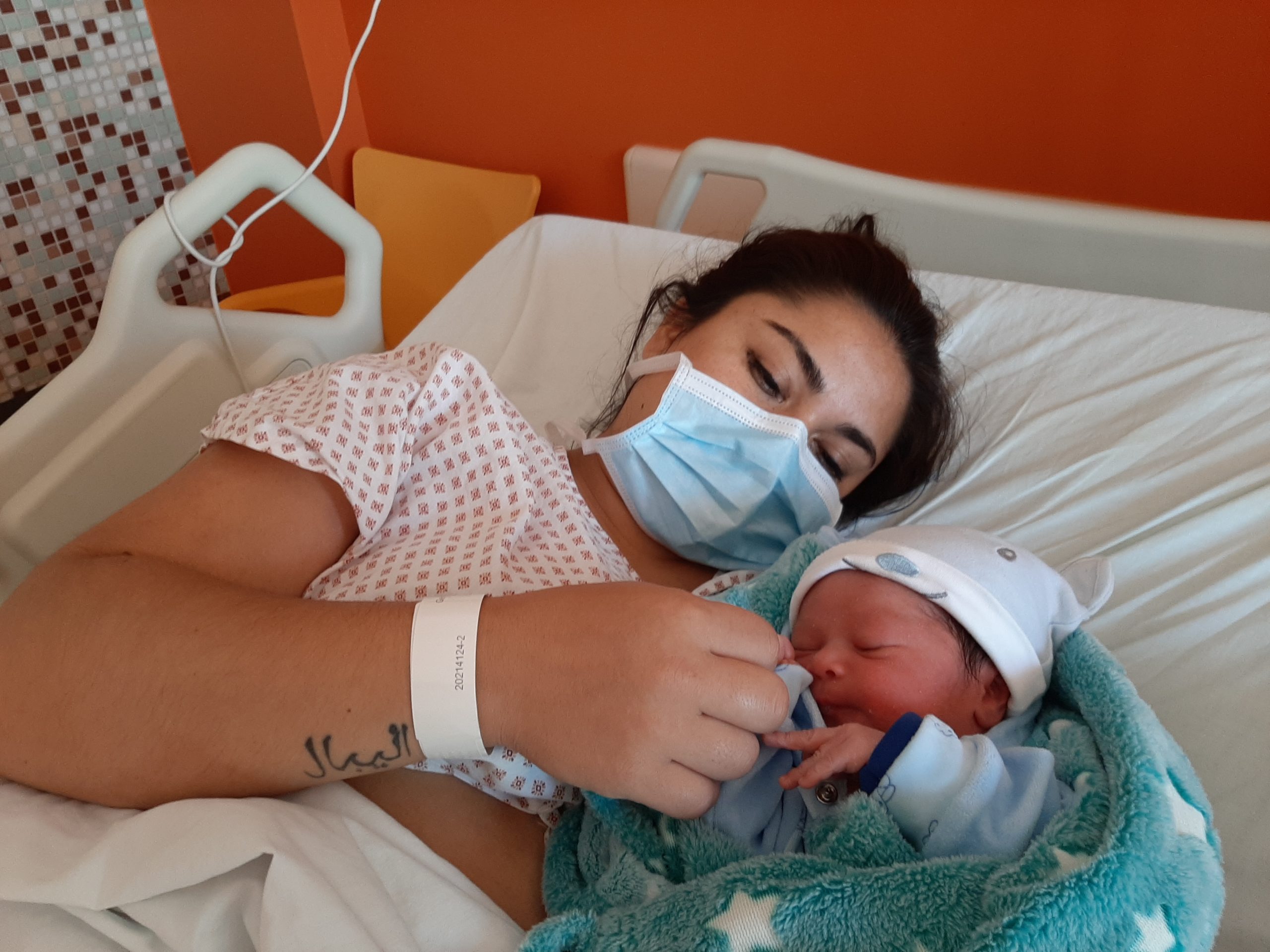 Agustín fue el primer bebé del año 2021 en el Hospital Regional