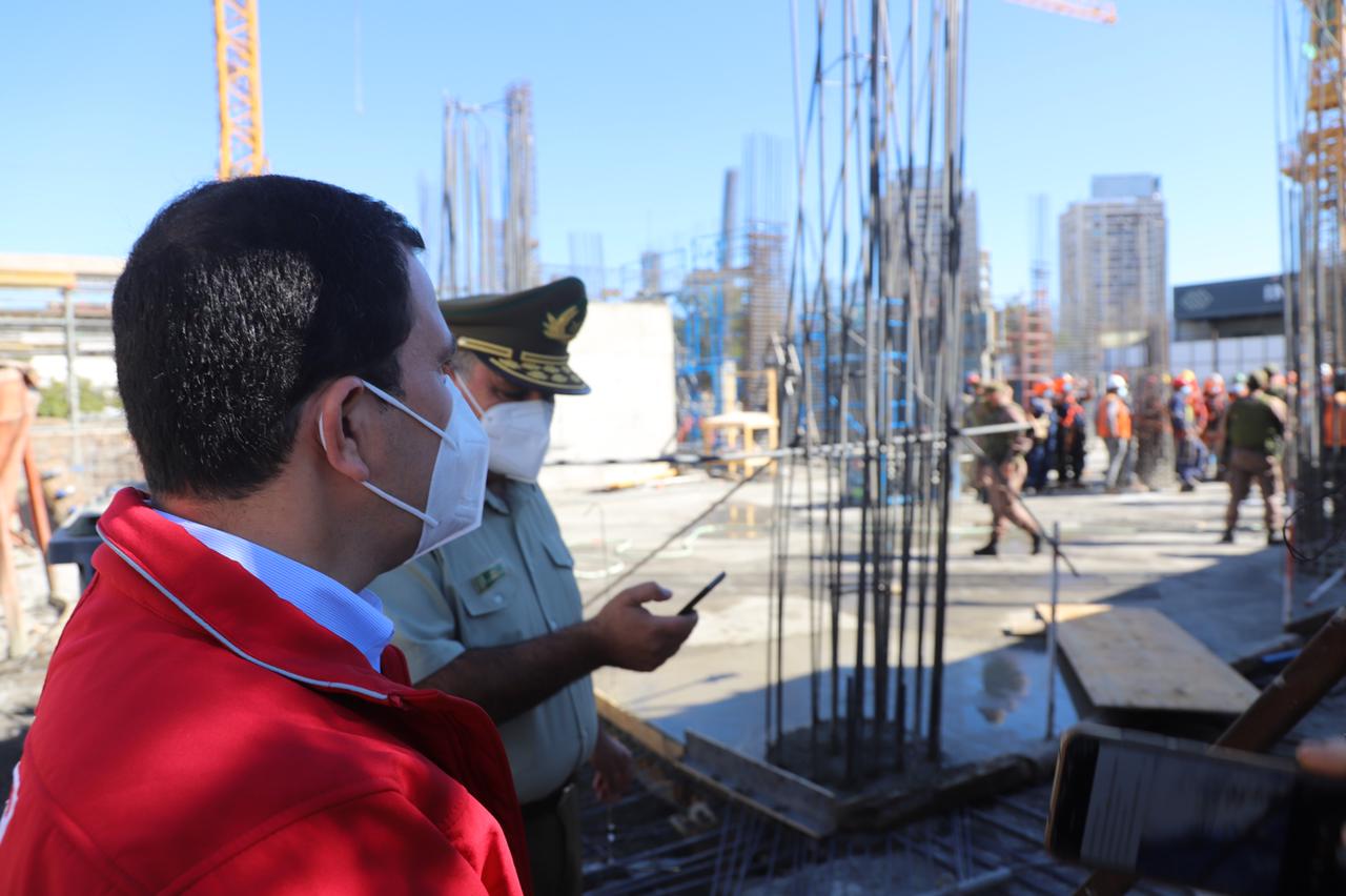 Detectan a empresas constructoras en obras en Rancagua y se abren sumarios sanitarios