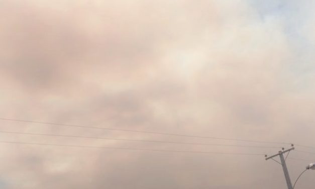 Machalí amanece cubierto de humo de incendio forestal