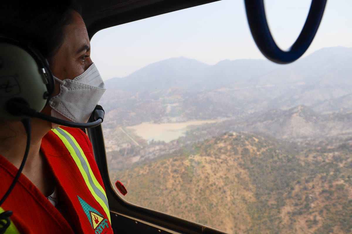 Ministra de Agricultura: «El incendio de Machalí está contenido»