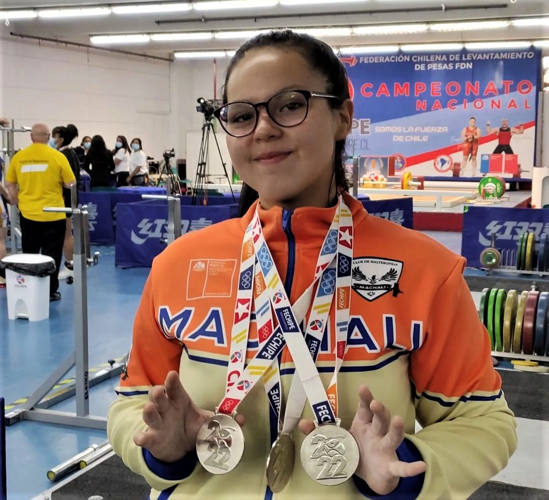 Región de O’Higgins logró el segundo lugar damas en Torneo Nacional de Halterofilia