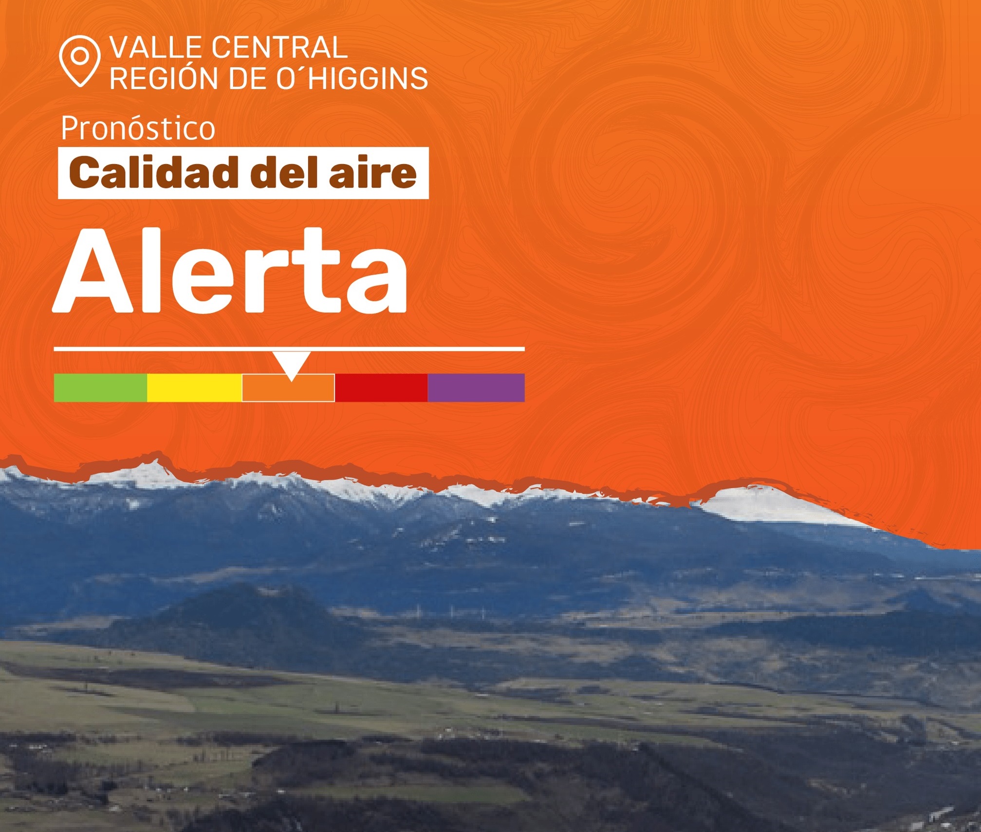 Declaran Alerta Ambiental para este martes en Machalí, Rancagua y comunas de la zona saturada de O´Higgins