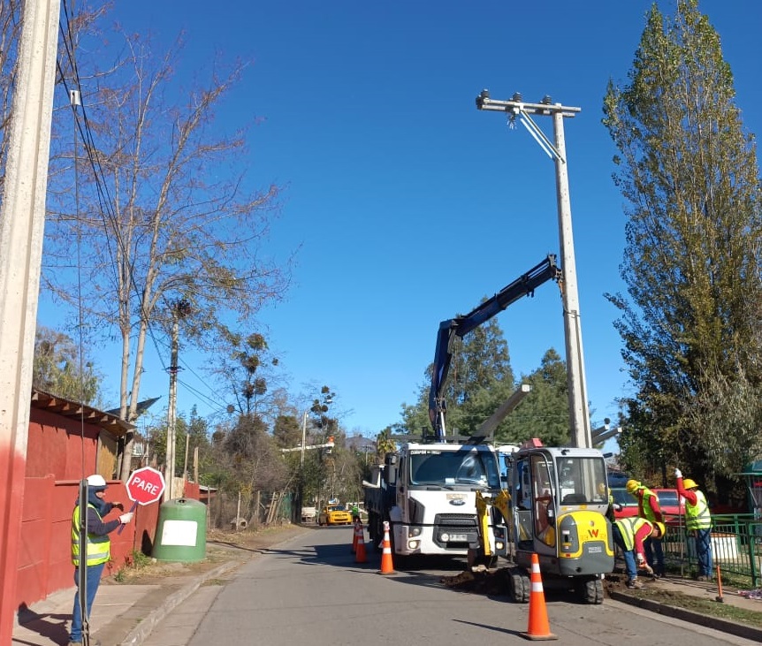 Cortes de luz por alta demanda: CGE construyó nuevas redes eléctricas en Machalí y Rancagua