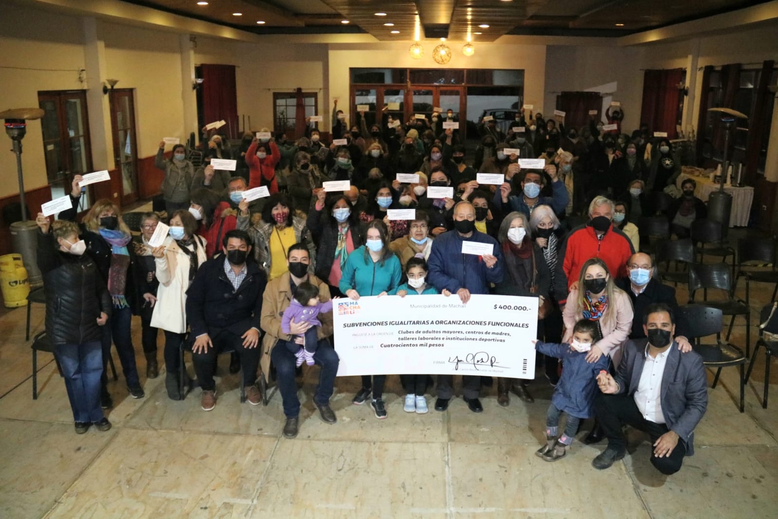Organizaciones sociales de Machalí reciben por primera vez subvenciones igualitarias