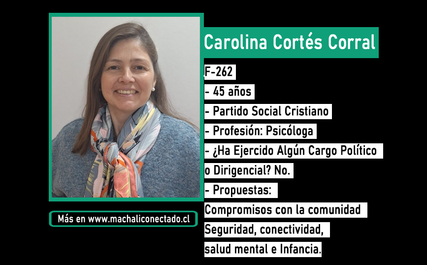 Conoce a la Candidata a Concejal por Machali Carolina Cortés