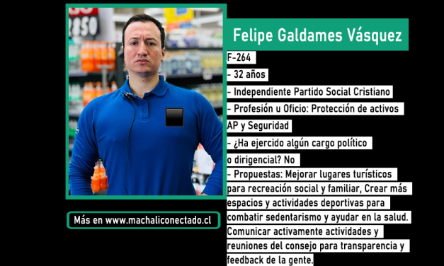 Conoce al Candidato a Concejal por Machali Felipe Galdames