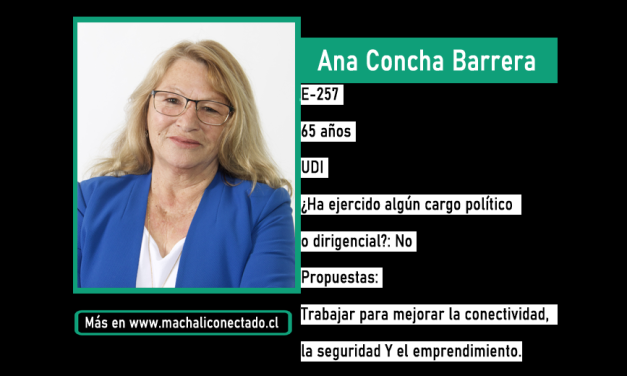 Conoce a la Candidata a Concejal por Machali Ana Concha