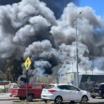 Incendio consume supermercado El Trébol de Machali