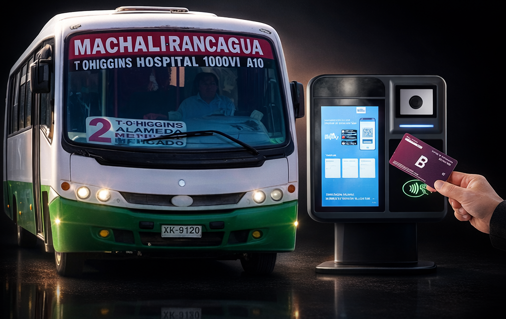 Lo que debes saber del pago electrónico en las micros de Machali