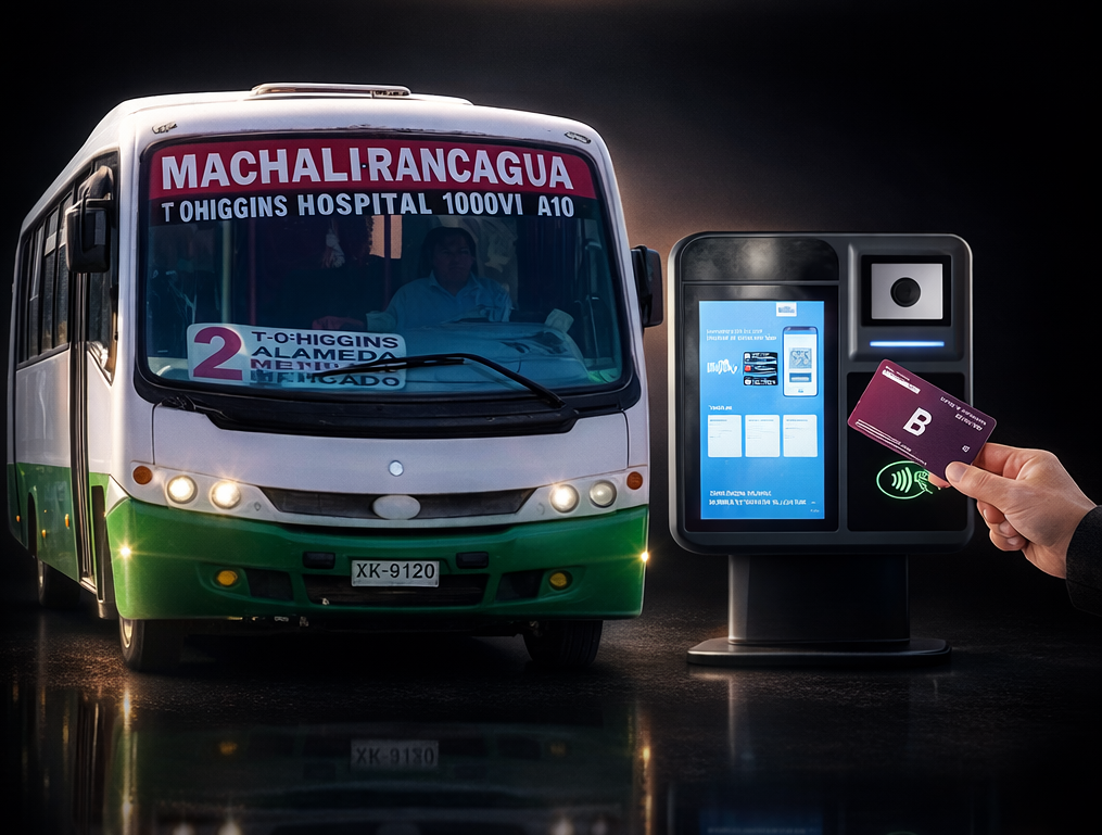 Lo que debes saber del pago electrónico en las micros de Machali