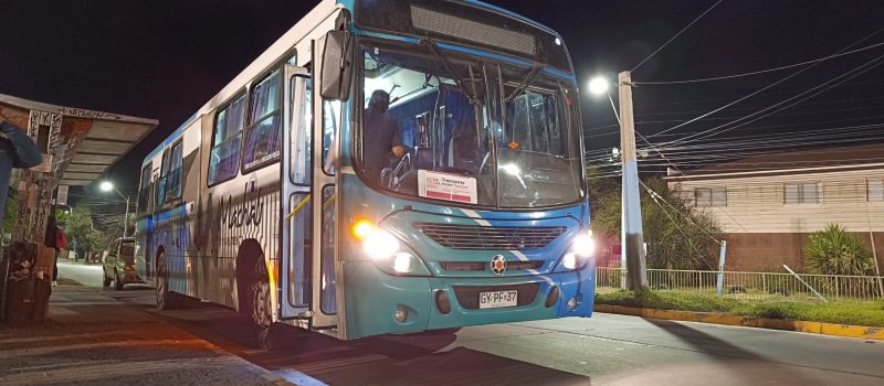 Transporte nocturno gratuito para estudiantes de la educación superior de Machali
