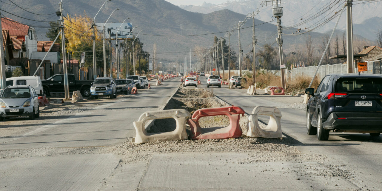 Inician obras de mitigación en Avenida Sanchina de Machalí