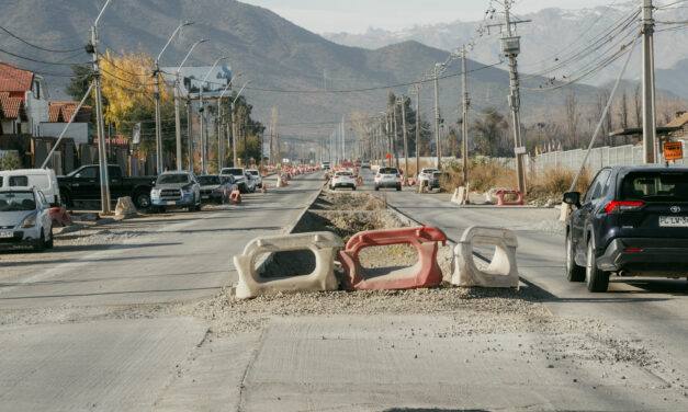 Inician obras de mitigación en Avenida Sanchina de Machalí