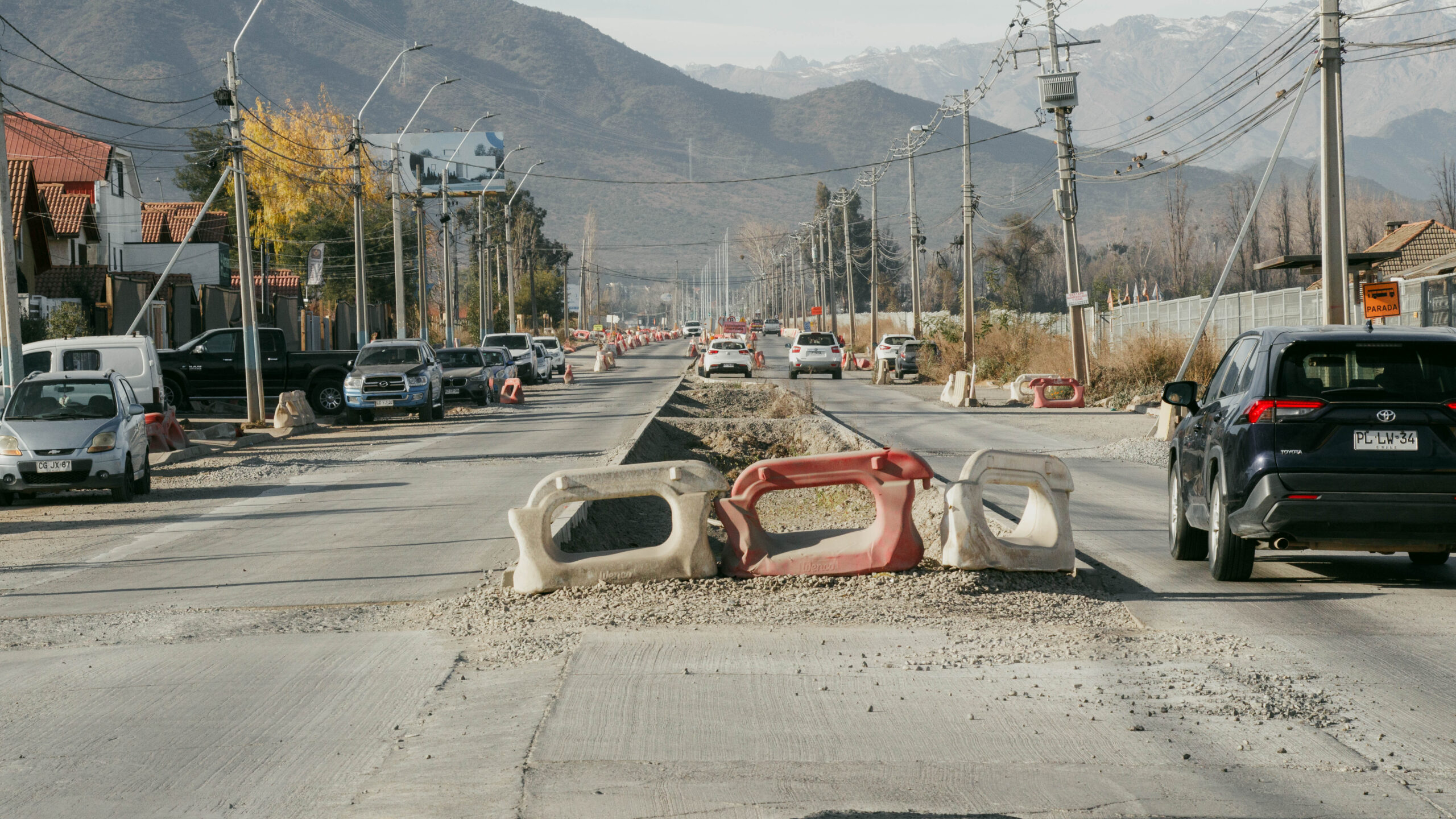 Inician obras de mitigación en Avenida Sanchina de Machalí