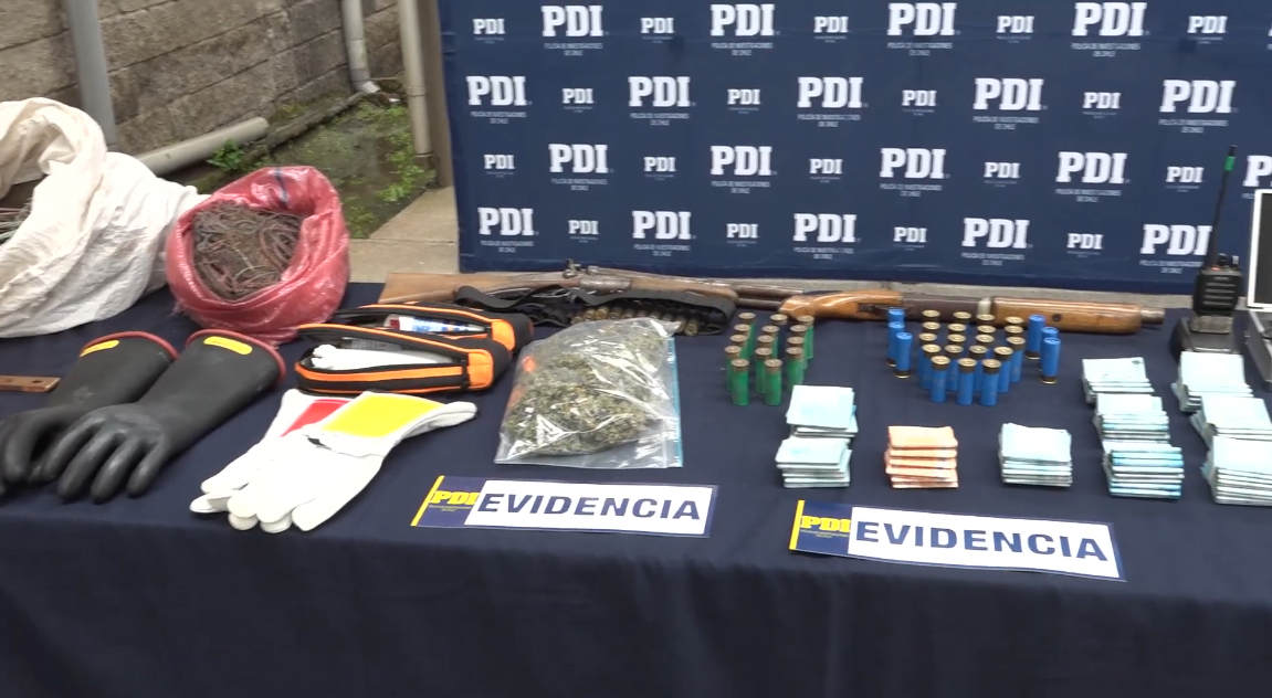 Machalí fue parte de operativo que dejó cerca de 60 detenidos por robo de cobre en El Teniente
